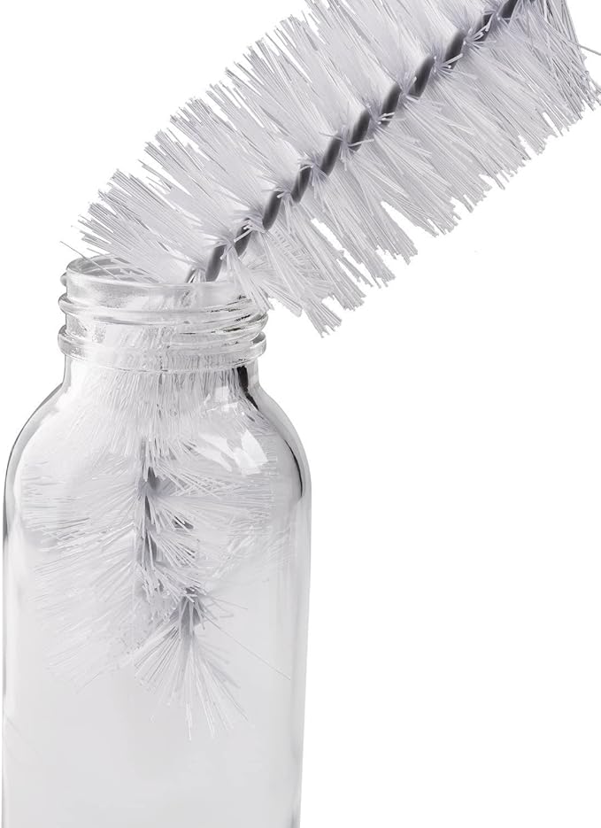 Bottle Brush, Bendable Long Handle Cleaner Brushes for Cleaning Neck Bottles, Baby Bottles, Water Bottles, Tumblers, Flask, Bird Feeder, Vase and Home Kitchen Sink Cleaning Brush