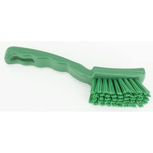 SPARTA 41395EC09 Plastic Scrub Brush, Detail Brush, Kitchen Brush With Hanging Hole For Cleaning, 7 Inches, Green