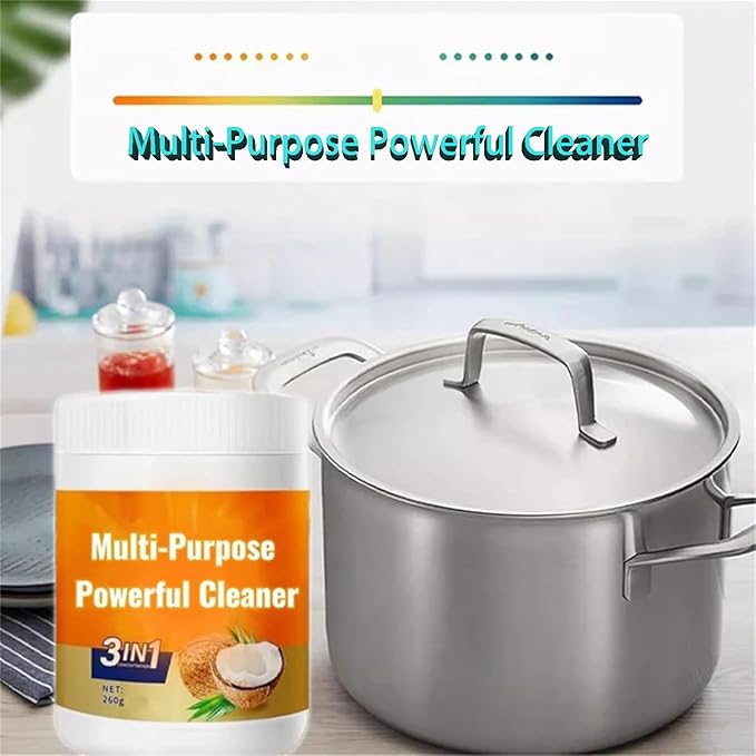 Multi Purpose Powerful Cleaner for kitchen, 3 In 1 Coconut Oil Natural Cleanser, Heavy Kitchen Duty Degreaser, All-Purpose Cleaner Removes Stains on Microwave,Oven & Stove Top (1)