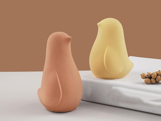 2 Pack Bird Resin Mold - Resin Casting Silicone Molds for Home Decor & Candle Making Wave Spiral Mold