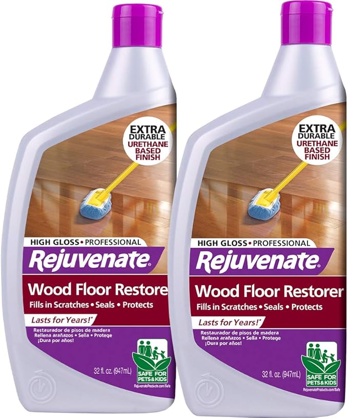 Rejuvenate Wood Floor Restorer, 32oz, High Gloss, (2 Pack)