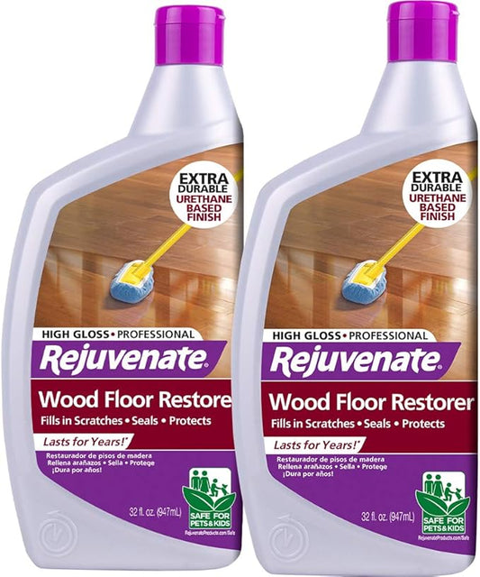 Rejuvenate Wood Floor Restorer, 32oz, High Gloss, (2 Pack)