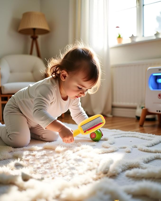 Lint and pet Hair Remover,Pet Hair Removal Glove,Clothe Hair Remover Roller,Reusable Lint Roller for Clothes,Pet Hair Remover for Clothes, Lint Brushes for Clothes(Yellow)