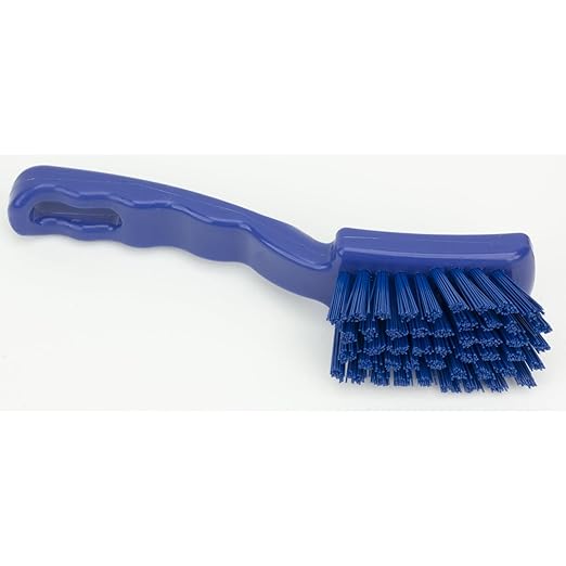 SPARTA 41395EC14 Plastic Scrub Brush, Detail Brush, Kitchen Brush With Hanging Hole For Cleaning, 7 Inches, Blue, (Pack of 6)
