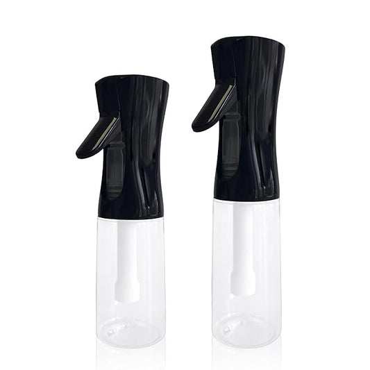 Spray Bottle for Hair Continuous Ultra Fine Mist 360° Multi Spray Bottle for Plants, Cleaning, Skin Care Leakproof & Durable 2 Pack