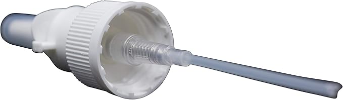 100-Pack 20 ml Nasal Spray Bottle Mist Sprayer - Empty Refillable White Plastic Spray Bottles - Reusable Nose Sprayer for Nasal Medications