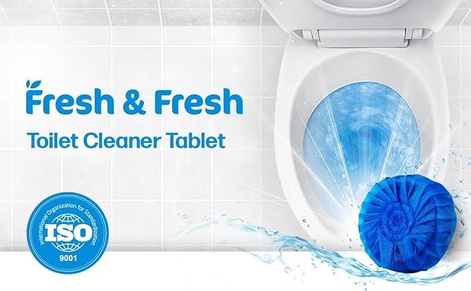 Disposable Toilet Bowl Cleaners(60 Tablets) Odor Eliminator, Fresh Scent, Multipurpose Residential and commercial Toilet Cleaners 2-3 week Lasting Toilet Bowl Cleaner