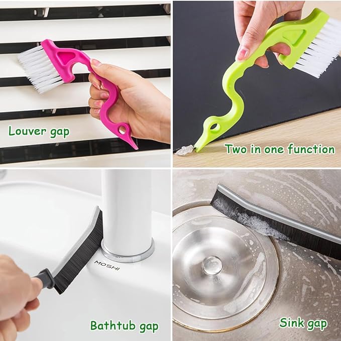 26Pcs Small Cleaning Brush,Crevice Cleaning Brushes Small Spaces,Gap Cleaning Tool Set,Window Groove Cleaning Brush,Crevice Cleaning Tool