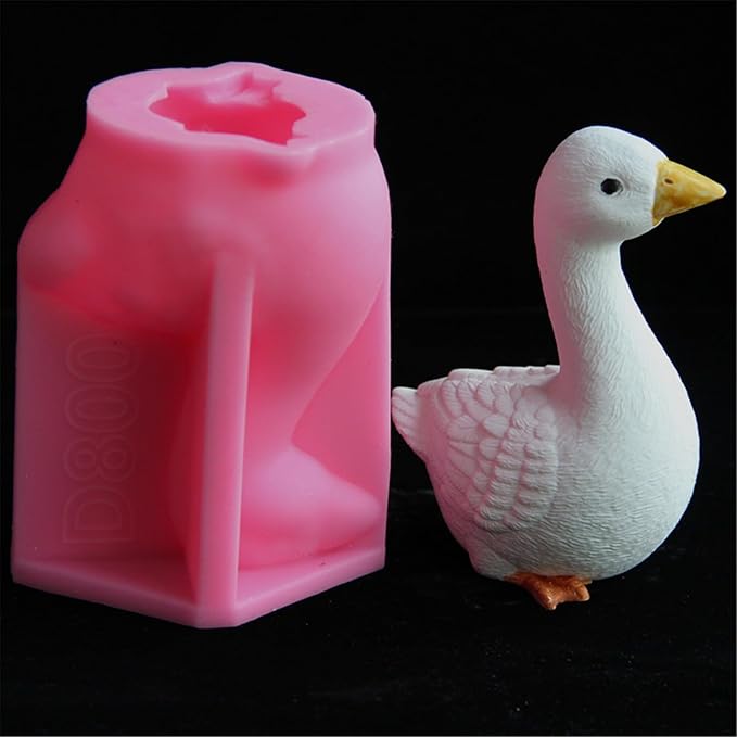 Gooses Animal Statue Silicone Molds for Epoxy Resin Soap Making Home Decoration Gypsum Silicone Molds