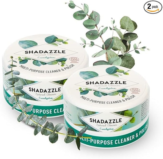 Shadazzle Natural All Purpose Cleaner and Polish – Eco friendly Multi-purpose Cleaning Product (2 Pack, Eucalyptus)