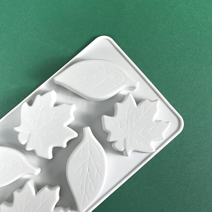 mostsom Silicone Maple Leaf Mold Mousse Molds Non-Stick Baking Mould for Chocolate, Cake, Jelly, Truffle & Ice Cube - Easy Release for Baking, Candy, Dessert Making (C_ Maple Leaf)