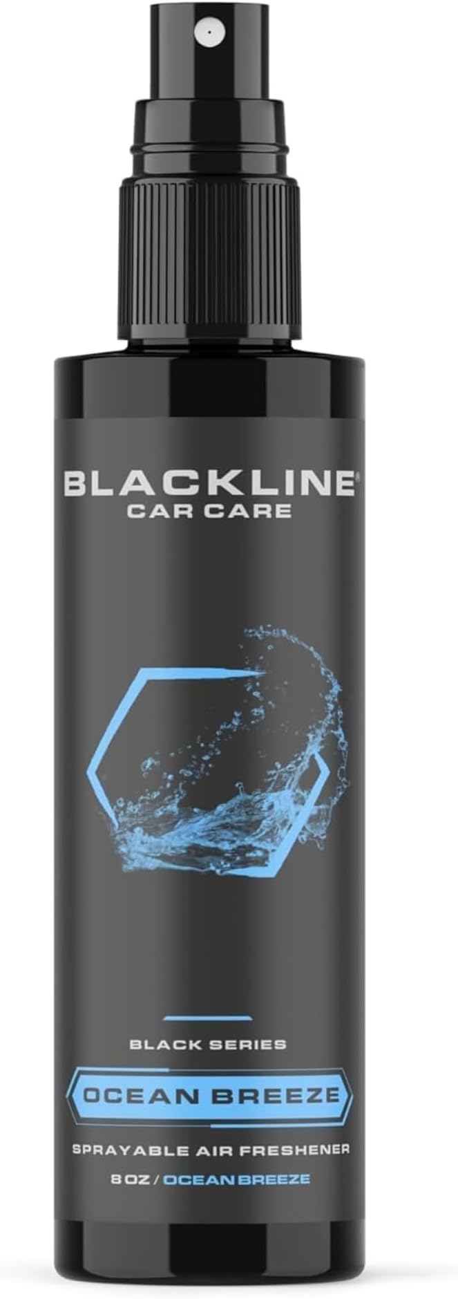Blackline Car Care - Ocean Breeze Car Air Freshener, Long-Lasting, Oder Eliminator, for Cars, Trucks, SUV, or Home Use - 8 fl OZ - Scent Spray