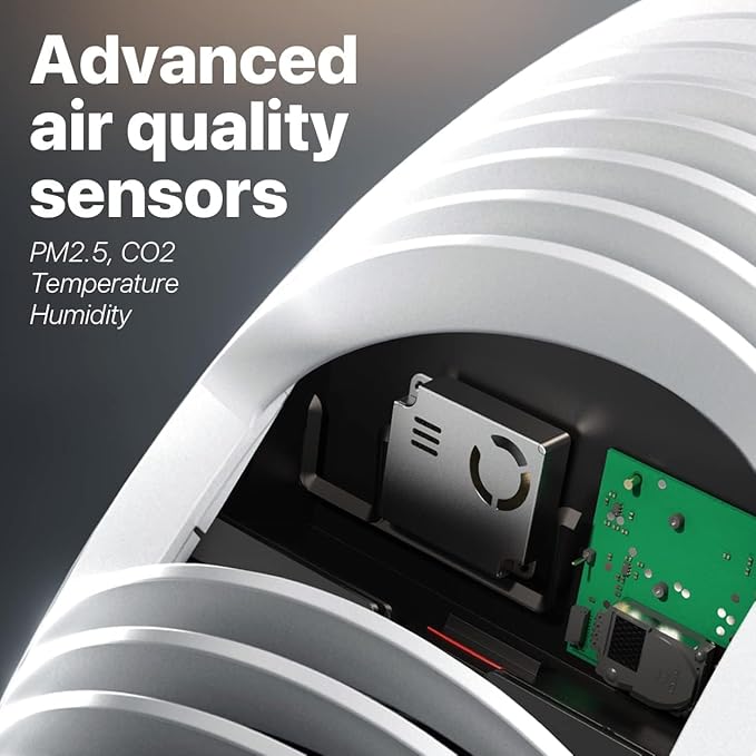 IQAir Atem X - 3Pack - Smart Air Purifier for Large Room up to 4950 sq. ft., WiFi App Control, HyperHEPA Filters Viruses, Bacteria, Allergies, Asthma, Mold, Pets, Dust, Odor; Made in Germany