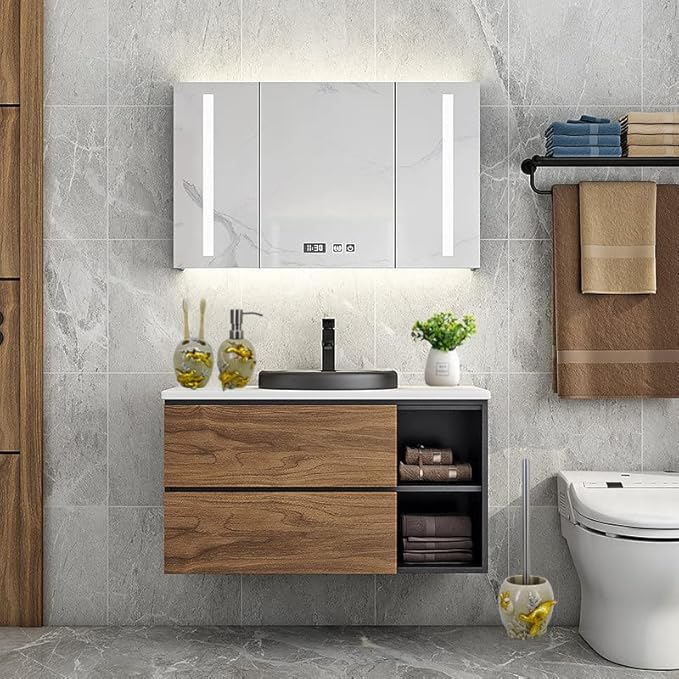 YHHRESINKING 6-inch Sea Turtle Toilet Brush Holder - Loyal Gold Resin Mother & Baby Design, Ocean Theme Bathroom Organizer