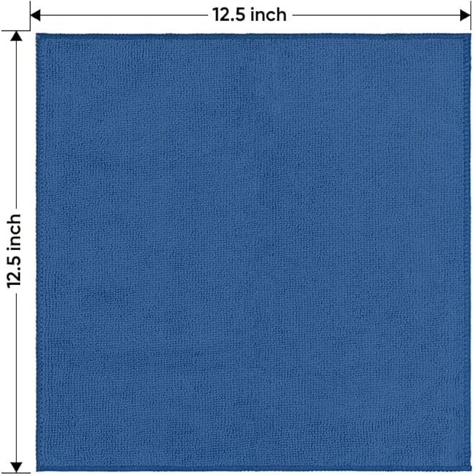 HOMEXCEL Microfiber Cleaning Cloth 12 Pack 12.5 x 12.5 inch Microfiber Towels for Cars Ultra Absorbent Car Washing Cloth Lint Free Streak Free Cleaning Rags for Car, Kitchen Window Lake Green