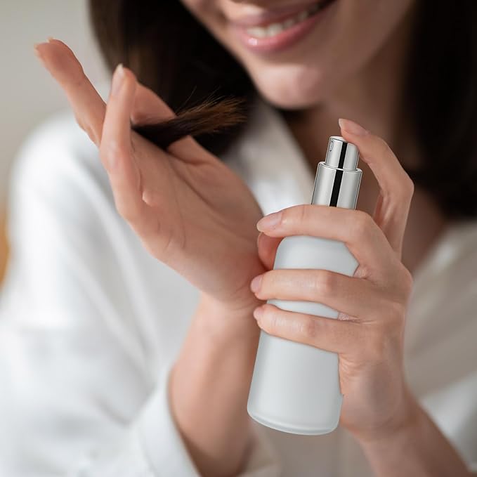 Tessco for you 20 Pcs 3.4 oz/100 ml Glass Spray Bottles Empty Perfume Atomizer Refillable Clear Decorative Empty Bottles with Fine Mist Sprayer Pump for Face Body Travel(Silver, Gold)