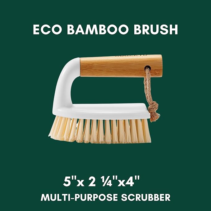 Fels-Naptha Laundry Detergent Bar Soap and Stain Remover Bundle - Includes 3 (5-ounce) Fels Naptha Laundry Bar, 8 Shout Wipes, Eco Bamboo Scrub Brush, DIY Detergent Recipe by Foxtail Collective