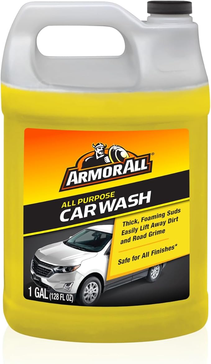 Armor All Car Cleaning Wash, All Purpose Car Wash Soap, 1 Gallon, 128 Fl Oz (Pack of 1)