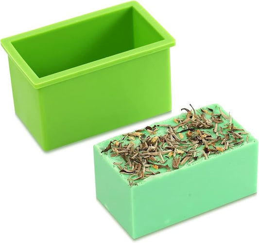 Silicone Soap Molds Rectangle Handmade Small Loaf Bar DIY Swirl Making Mould