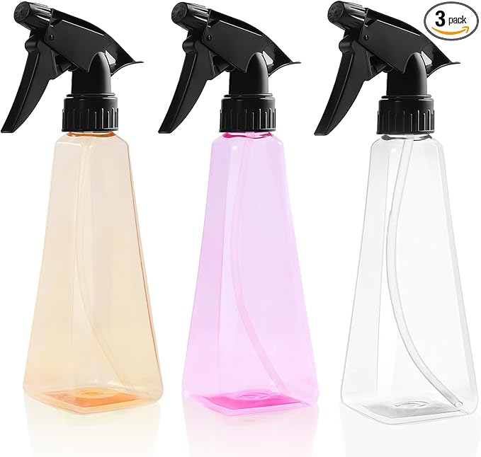 Spray Bottles 12oz/350ml Empty Spray Bottles Refillable Mister Bottle with Multicolor for Cleaning, Plants, Hair, Cooking
