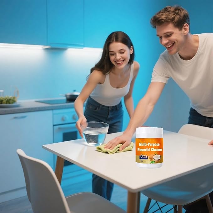 Multi Purpose Powerful Cleaner for kitchen, 3 In 1 Coconut Oil Natural Cleanser, Heavy Kitchen Duty Degreaser, All-Purpose Cleaner Removes Stains on Microwave,Oven & Stove Top (2)