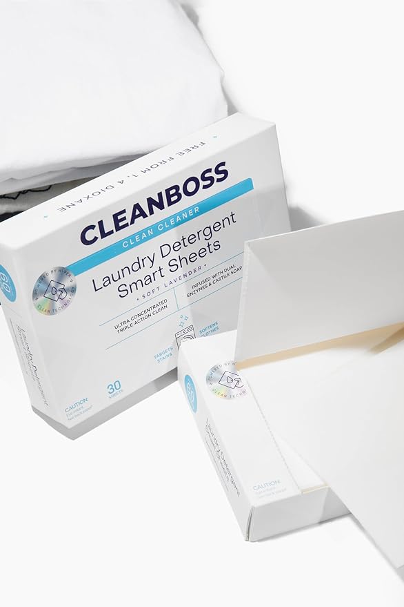 CleanBoss Laundry Detergent Smart Sheets - 60 Sheets