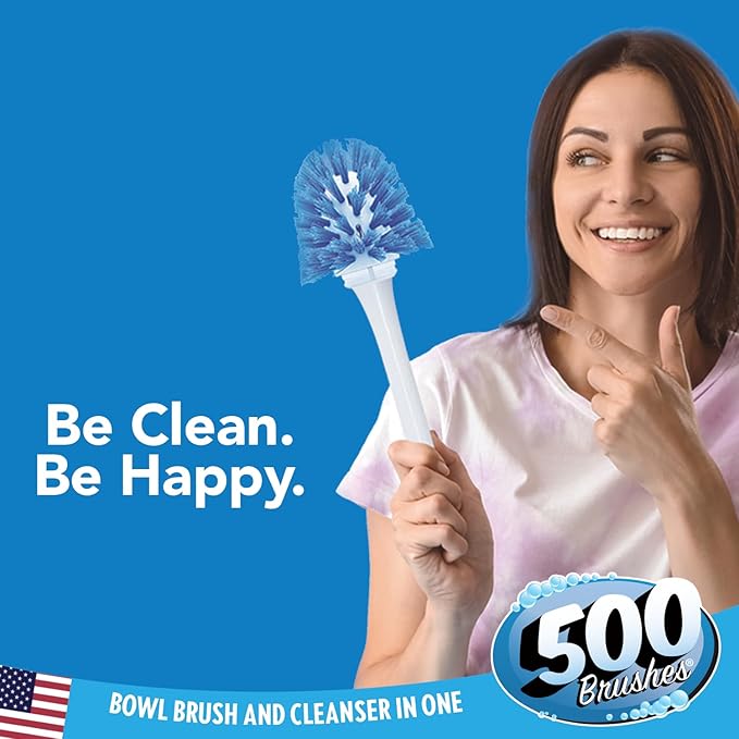 500 Brushes Blue Toilet Bowl Cleanser Tablet Refills, 9 Pack, Replacement Toilet Bowl Cleaner Tablets, Each Tablet Lasts Up to 4 Months