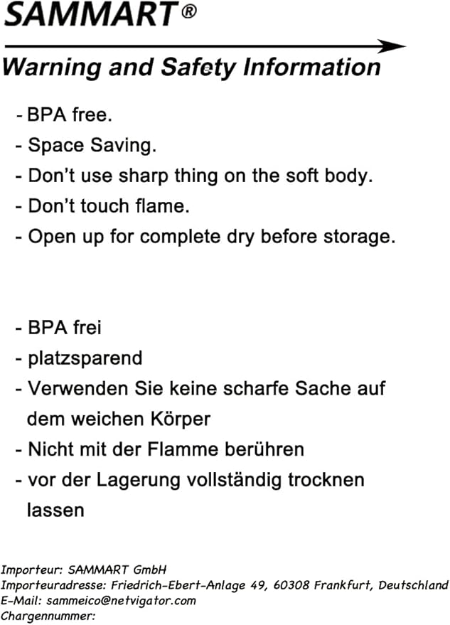 SAMMART Set of 2-11.6L (3.06 Gallon) Collapsible Rectangular Handy Basket/Bucket (Blue, 2)