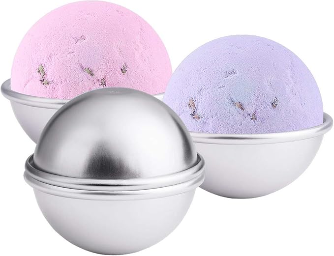 30PCS- Bath Bomb Mold Kit, 15 Set 3 Size Mold & Bath Bombs Press for DIY Making Supplies