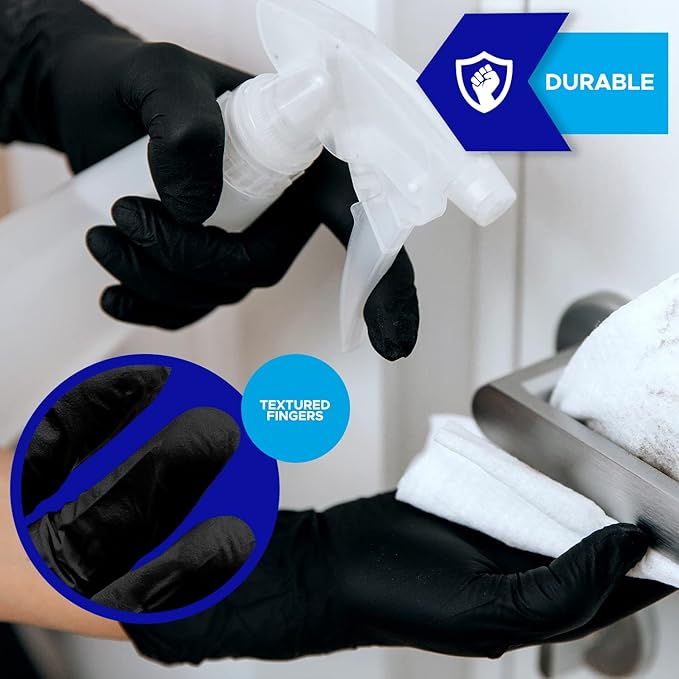 Nitrile Exam Gloves, Latex-Free Powder-Free Non-Sterile Disposable Gloves, For Medical, Cleaning, And Kitchen Prep
