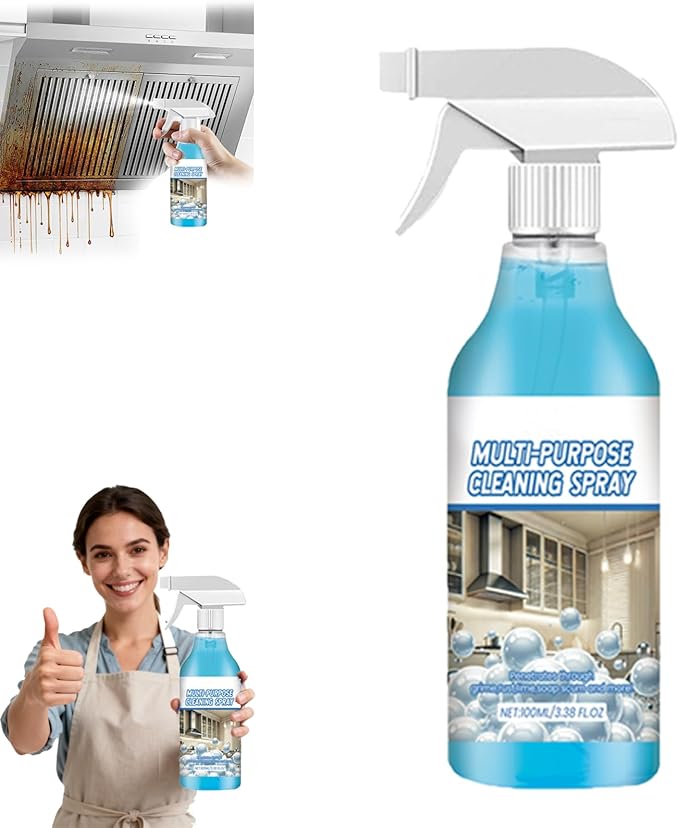 Spray Splash Cleaner, 2026 Upgraded Splash Spray All Purpose Cleaner, Multi-Purpose Handheld Degreaser, Foam Sprays Cleaners for Stove, Oven, Kitchenware (1)
