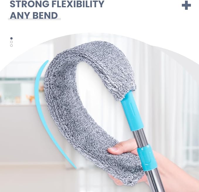 Retractable Gap Dust Cleaner, 2025 New Extendable Microfiber Duster with Bendable & Removable Head, Washable Dusting Brush for Home, Kitchen, Car & Hard-to-Reach Areas (1)