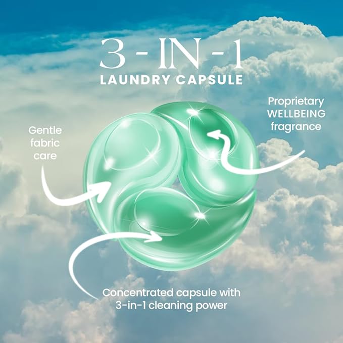 MNML Citrus Laundry Pods designed for Vitality & Wellbeing, Eco-Friendly Natural Laundry Detergent Pods for Sensitive Skin. No Waste, No Plastic, Natural Bio-Enzymes, Luxury Fragrance, 30ct Capsules