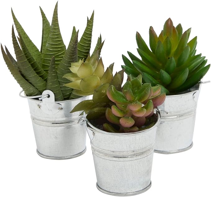 Juvale Mini Metal Buckets - 2 x 2 in, Silver, Pack of 24 - Mini Tin Buckets & Metal Tins with Handles for Party Favors, Crafts & Galvanized Decor