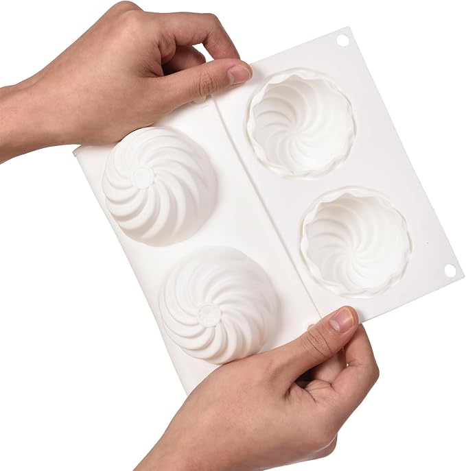 Chocolate Flowers Silicone Mousse Cake Molds, Cheesecakes Truffles Brownie Pops Silicone Molds 12-Cavity Dessert Molds Great for Baker Pastry