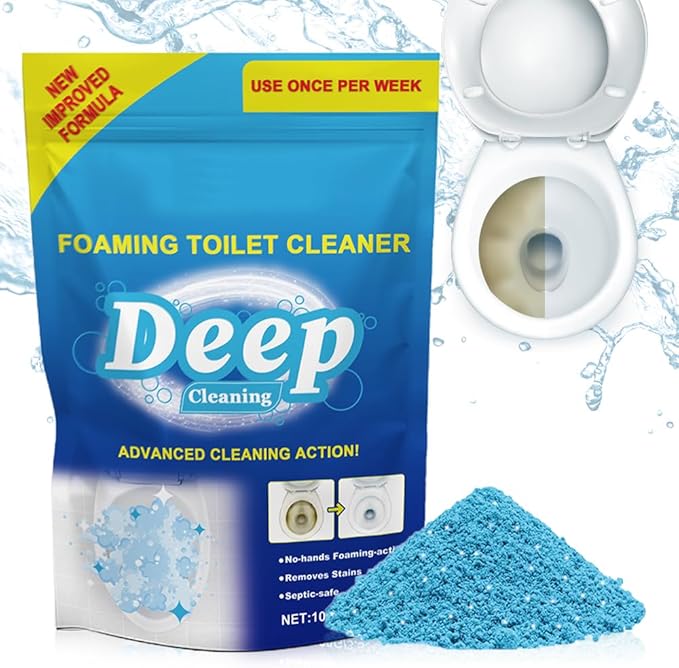 Toilet Cleaner, 2025 Upgrade Multipurpose Toilet Bowl Cleaner Toilets Cleane, Self Activating Powder for Toilets Bowls Cleaning, Powerful Foaming Toilets Bowls Cleaner, Deep Cleaning Tool (1)