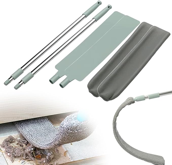 Retractable Gap Dust Cleaner, 2025 New Extendable Microfiber Duster with Bendable & Removable Head, Washable Dusting Brush for Home, Kitchen, Car & Hard-to-Reach Areas (2)