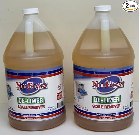 Nu-Foam De-Limer Lime Scale Remover- 1 Gallon- Pack of 2 (2, Gallons)