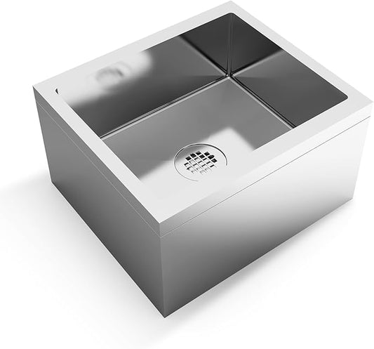 TONGMO Stainless Steel Floor Mop Sink Mop sink | 19" x 22" x 12"