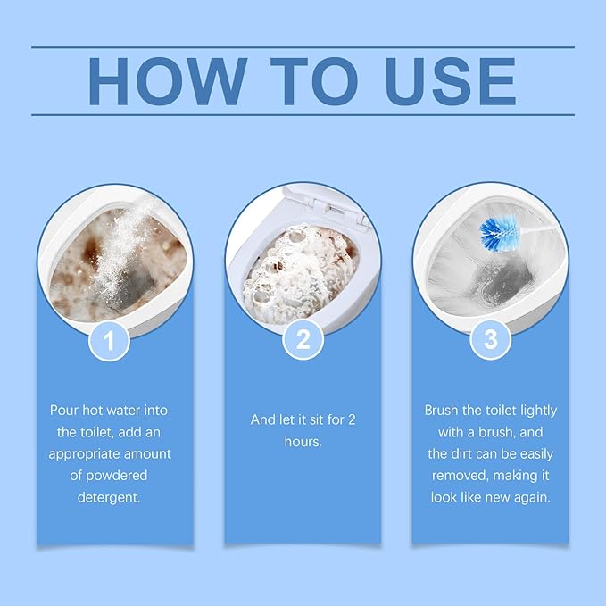 ANRUI New Splash Cleaner Foaming For Toilet, Foaming Toilet Cleaners, Powerful Instant Bowl Cleaner for Toilets Bowl Squatting Pans (12, 2boxes)