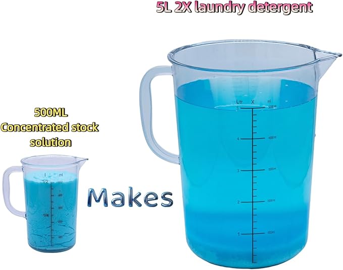 bulk Laundry Detergent Refill, 20X Concentrated,Makes 6.6 Gal (800 Loads) - Ultra Stain Fighter, HE Compatible, Low Cost per Load for Home & Commercial Use