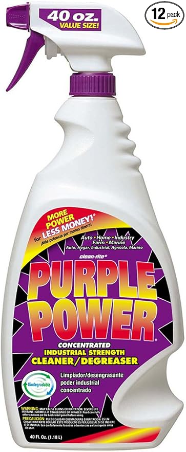 Purple Power (4319C-12PK) Industrial Strength Cleaner and Degreaser - 40 oz., (Case of 12)