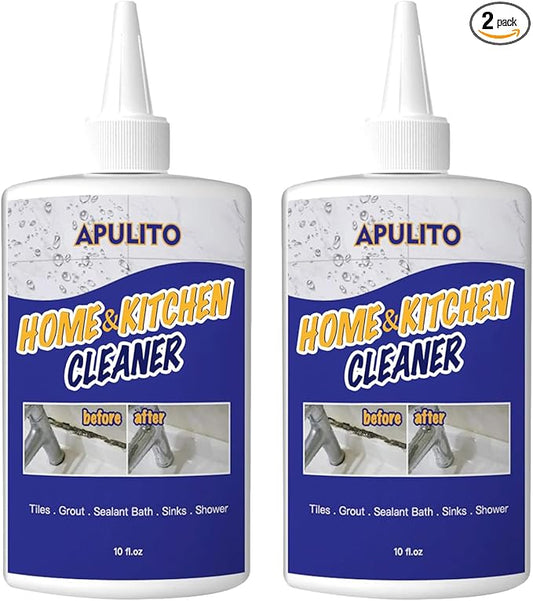 APULITO Household cleaner Gel for Bathroom Shower Kitchen Tile Sink Countertop 10 Fl Oz (Pack of 2)