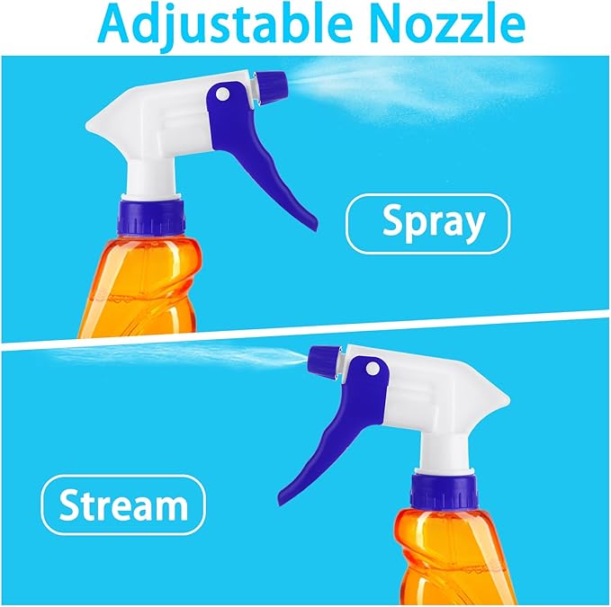 50 Pack Spray Bottle Nozzle Replacement, Heavy Duty Trigger Sprayer Nozzles Spray Bottle Tops Replacement, Spray Nozzles for 8oz 16oz 32oz Bottles for Home Cleaning, Gardening