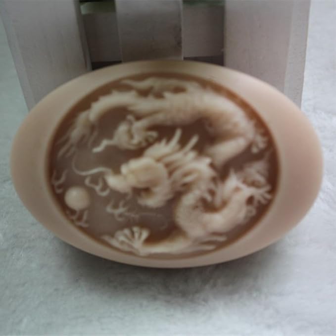Grainrain Soap Mold Silicone Craft Dragon Soap Making Mould Candle Resin DIY Handmade Mold (15022)