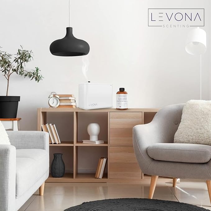 Levona Scent Pure Essential Oils for Diffusers for Home, Hotel & Office - Golden Waterfalls Essential Oils for Diffuser Oil and Humidifiers - Home Luxury Scents - Scented Fragrance Oil Blends - 700 ml