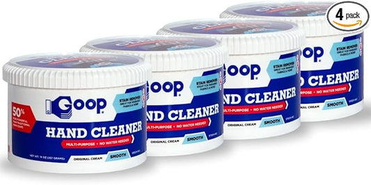 GOOP Original Multi-Purpose Waterless Hand Cleaner and Stain Remover - 14 oz Can (Pack of 4)