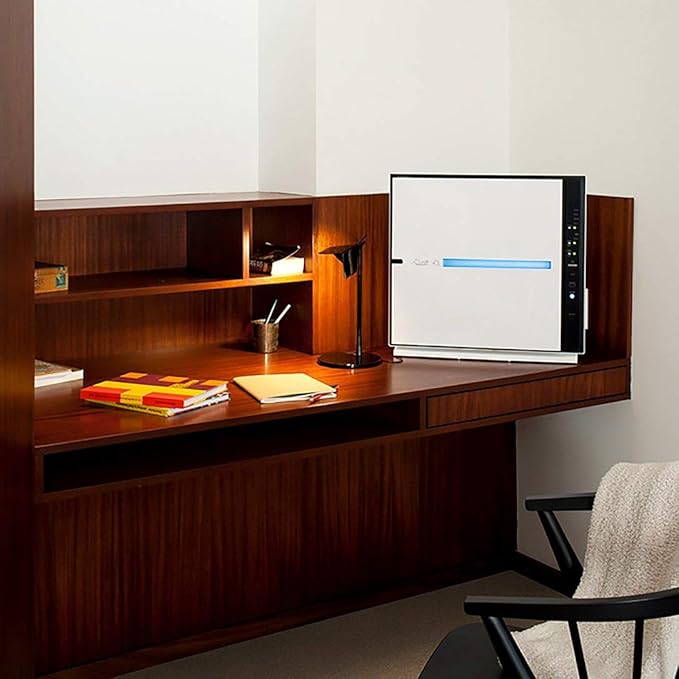 Rabbit Air, MinusA2 Air Purifiers for Home, Ultra Quiet HEPA Air Purifier - Wall Mountable Air Purifiers for Home Large Room, Allergies, Dust, Mold, Smoke & VOCs, (SPA-780N, White, Odor Remover, WIFI)