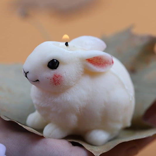 Small Hairy Rabbit Mold Rabbit Silicone Mold for Candle Rabbit Resin Mold Rabbit Soap Mold Silicone Mold for Resin Rabbit Decorate Mold Rabbit Candle Mold