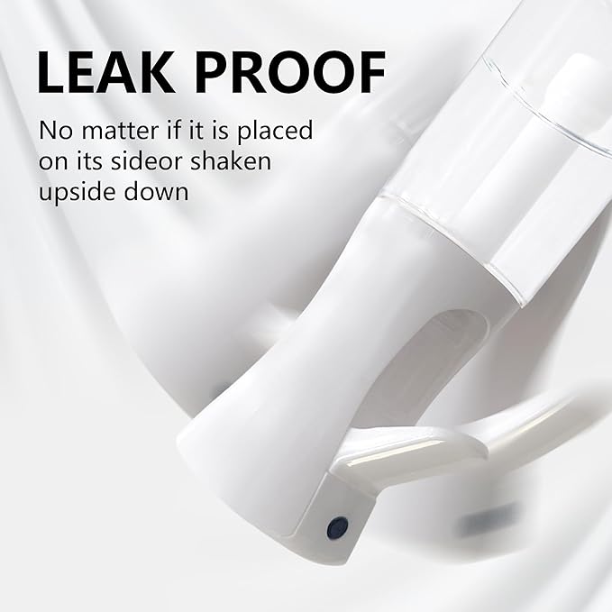 Spray Bottle for Hair Continuous Ultra Fine Mist 360° Multi Spray Bottle for Plants, Cleaning, Skin Care Leakproof & Durable 2 Pack